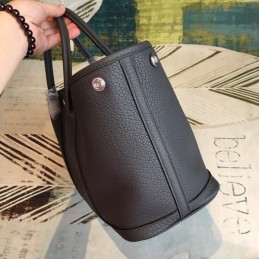 Replica Hermes Black Garden Party 30 Smooth Leather Bag