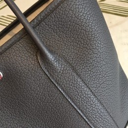 Replica Hermes Black Garden Party 30 Smooth Leather Bag