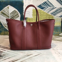 Replica Hermes Burgundy Garden Party 30 Smooth Leather Bag