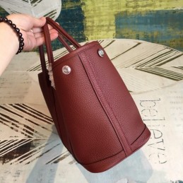 Replica Hermes Burgundy Garden Party 30 Smooth Leather Bag