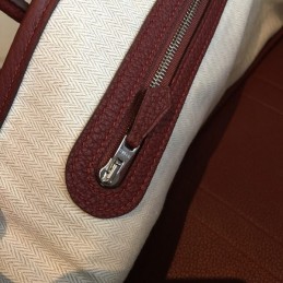 Replica Hermes Burgundy Garden Party 30 Smooth Leather Bag