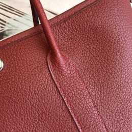 Replica Hermes Burgundy Garden Party 30 Smooth Leather Bag