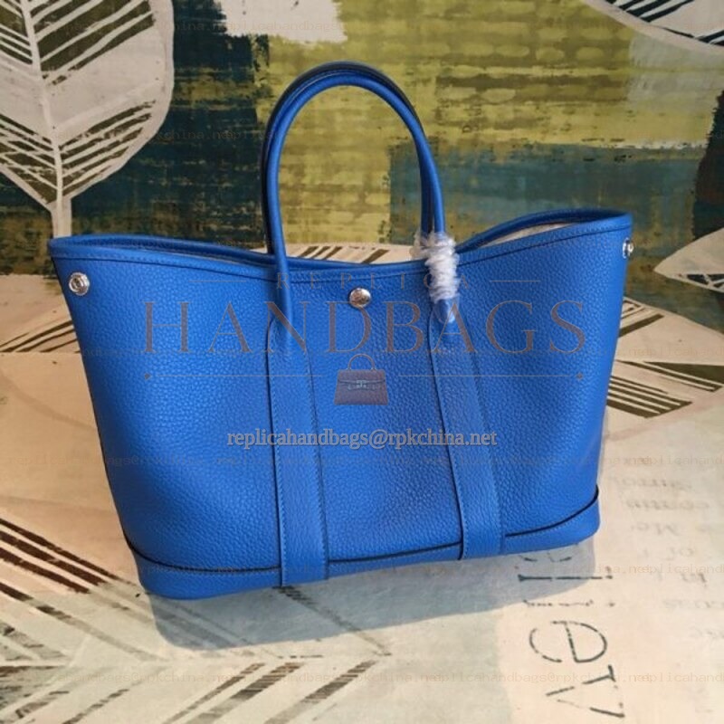 Replica Hermes Blue Garden Party 30 Bag