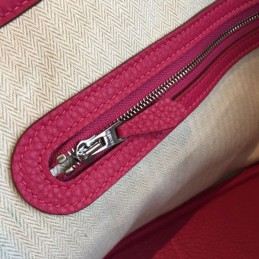 Replica Hermes Pink Garden Party 30 Textured Leather Bag