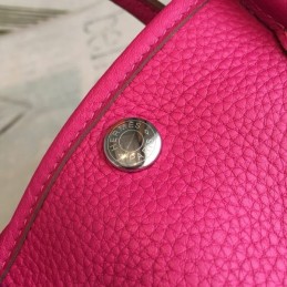 Replica Hermes Pink Garden Party 30 Textured Leather Bag