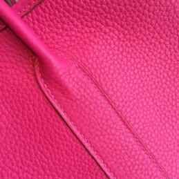 Replica Hermes Pink Garden Party 30 Textured Leather Bag