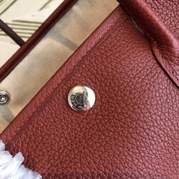Replica Hermes Burgundy Garden Party 36 Smooth Leather Bag