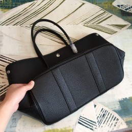 Replica Hermes Black Garden Party 36 Smooth Leather Bag