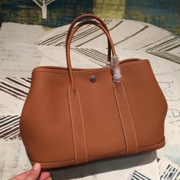 Replica Hermes Tan Garden Party 36 Smooth Leather Bag