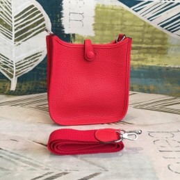 Replica Hermes Red Evelyn 18 Bag