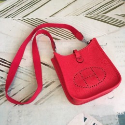 Replica Hermes Red Evelyn 18 Bag
