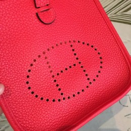 Replica Hermes Red Evelyn 18 Bag