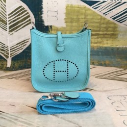 Replica Hermes Teal Evelyn 18 Bag