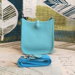 Replica Hermes Teal Evelyn 18 Bag