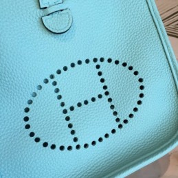 Replica Hermes Teal Evelyn 18 Bag