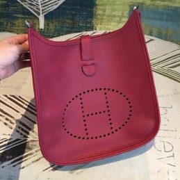 Replica Hermes Red Evelyn 29 Bag
