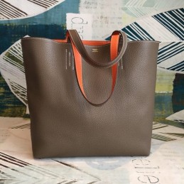 Replica Hermes Tan Double Sens 45 Tote Bag