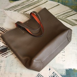 Replica Hermes Tan Double Sens 45 Tote Bag