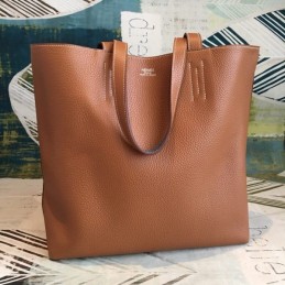 Replica Hermes Brown Double Sens 45 Tote Bag