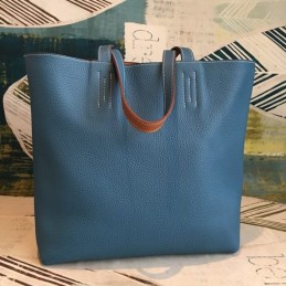 Replica Hermes Brown Double Sens 45 Tote Bag