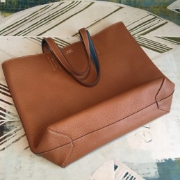 Replica Hermes Brown Double Sens 45 Tote Bag