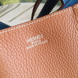 Replica Hermes Brown Double Sens 45 Tote Bag