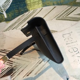 Replica Hermes Black Kelly Cut Clutch Smooth Leather