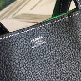 Replica Hermes Black Double Sens 45 Tote Bag