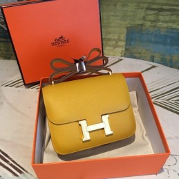 Replica Hermes Pistachio Constance Mini 18 Palladium Hardware Bag