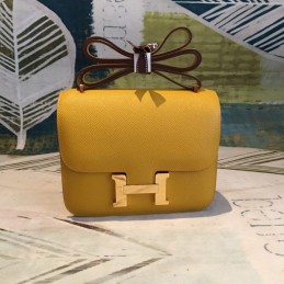 Replica Hermes Pistachio Constance Mini 18 Palladium Hardware Bag