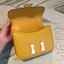 Replica Hermes Pistachio Constance Mini 18 Palladium Hardware Bag