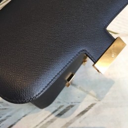 Replica Hermes Black Constance Mini 18 Bag