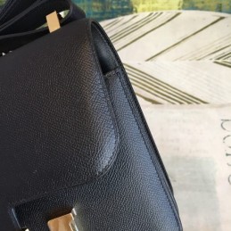 Replica Hermes Black Constance Mini 18 Bag