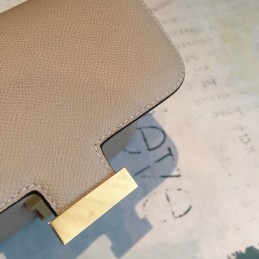 Replica Hermes Tan Constance Mini 18 Smooth Leather Bag