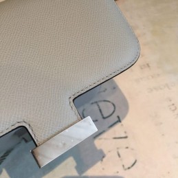 Replica Hermes Tan Constance Mini 18 Textured Leather Bag