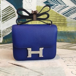 Replica Hermes Blue Constance Mini 18 Bag