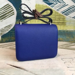 Replica Hermes Blue Constance Mini 18 Bag