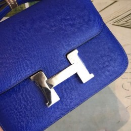 Replica Hermes Blue Constance Mini 18 Bag