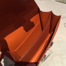 Replica Hermes Orange Constance Mini 18 H Closure Bag