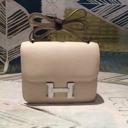 Replica Hermes Tan Constance Mini 18 Gold Hardware Bag