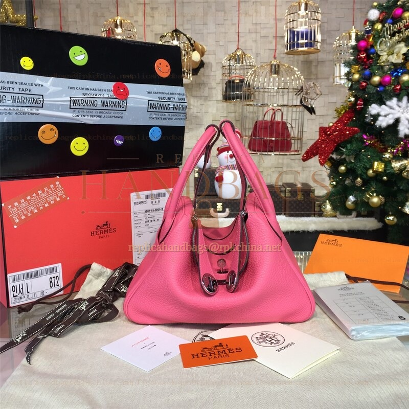 Replica Hermes Pink Lindy 26 Bag