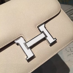 Replica Hermes Tan Constance Mini 18 Gold Hardware Bag