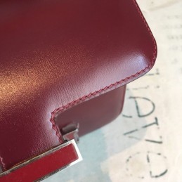 Replica Hermes Burgundy Constance Mini 18 Bag