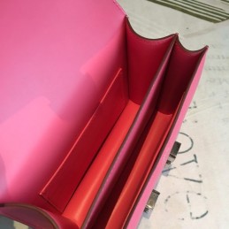 Replica Hermes Pink Constance Mini 18 Palladium Hardware Bag