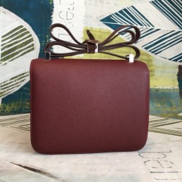 Replica Hermes Burgundy Constance 24 Bag