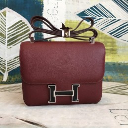 Replica Hermes Burgundy Constance 24 Bag
