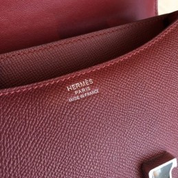 Replica Hermes Burgundy Constance 24 Bag