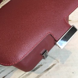 Replica Hermes Burgundy Constance 24 Bag