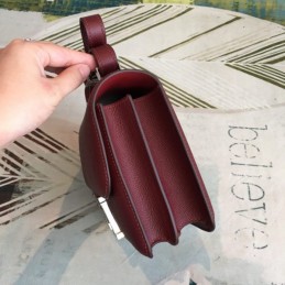 Replica Hermes Burgundy Constance 24 Bag