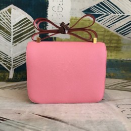Replica Hermes Pink Constance 24 Gold Hardware Bag